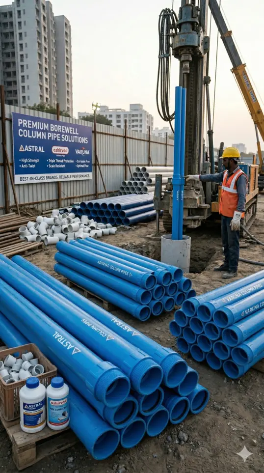 Ashirvad UPVC column pipes installation