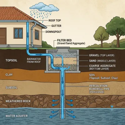 What is a Percolation Borewell? Purpose, Process & Why India Needs It