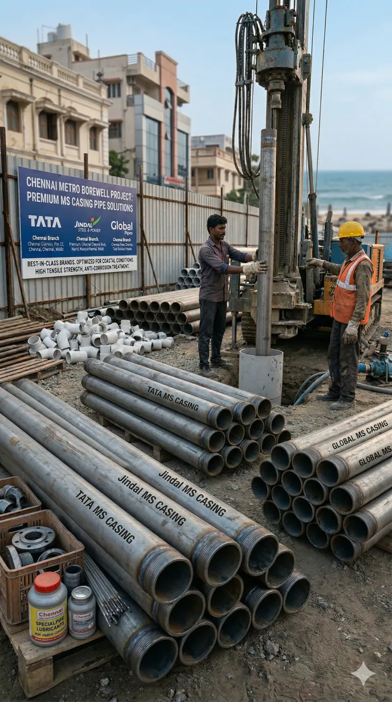TATA MS Casing Pipes: The Structural Backbone of Heavy Industrial Borewells