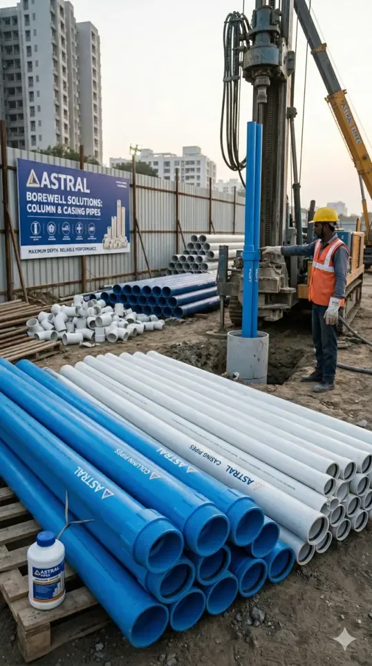 Astral UPVC Column Pipes: The Engineering Standard for Deep Borewells